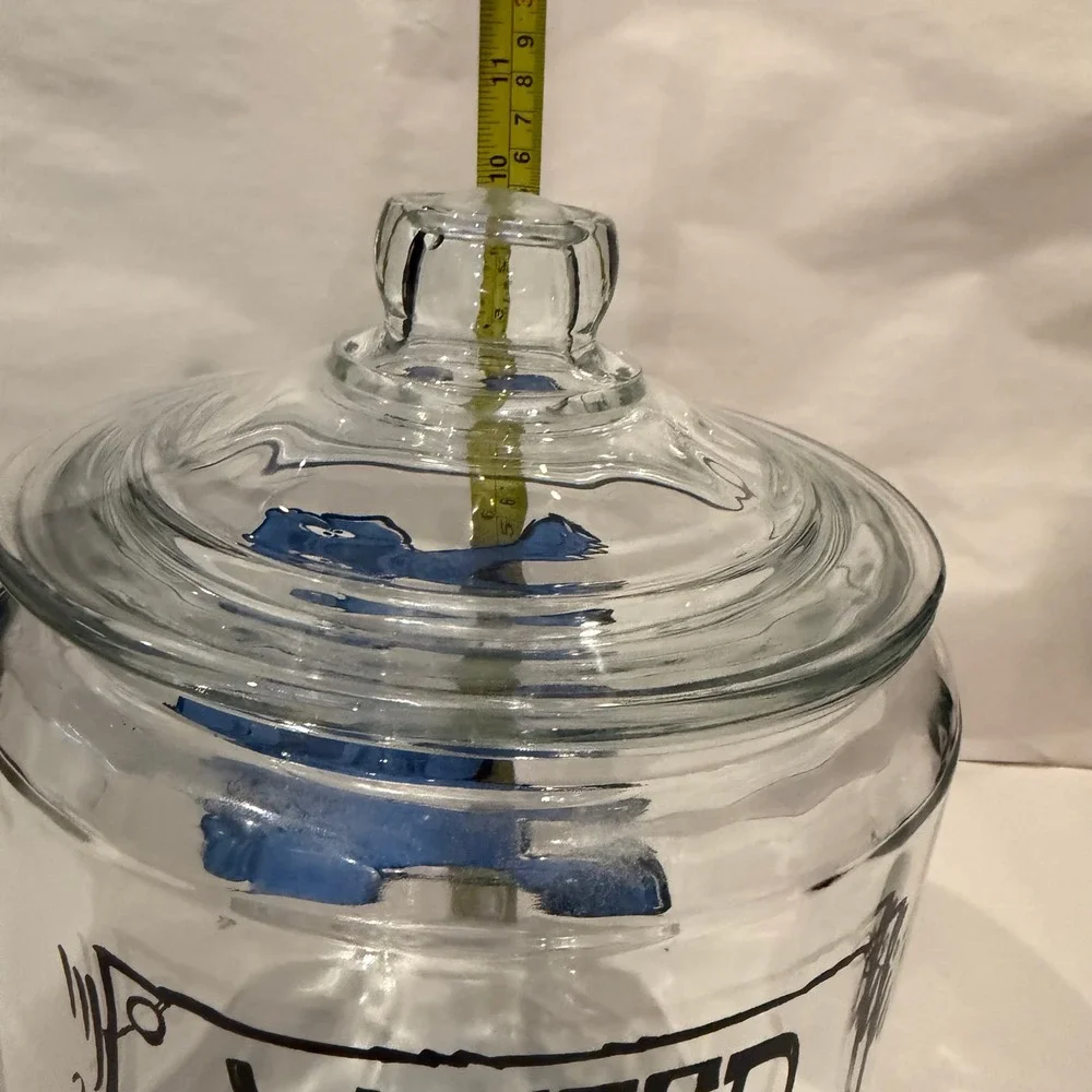 Cookie Monster Glass Cookie Jar Wanted Great Cookie Thief Sesame‎ Street Muppets